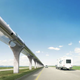 Imagen para el artículo titulado Canadá quiere construir un tren completamente eléctrico que viaja a 1000 Km/h